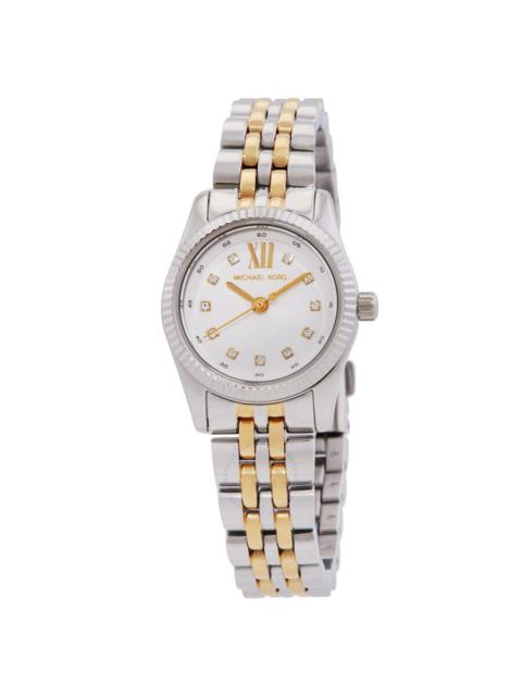 MICHAEL KORS Michael Kors Lexington Quartz Crystal White Dial Two-Tone Ladies Watch MK4740