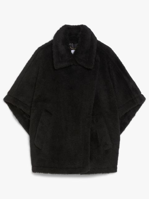 Max Mara TEBE1 Cape in alpaca and wool Teddy fabric