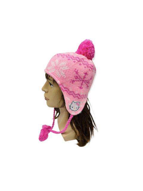 Other Designers Vintage - Hello Kitty Earflap Beanie Hat