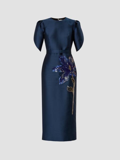 Erdem SHORT SLEEVE MIDI DRESS