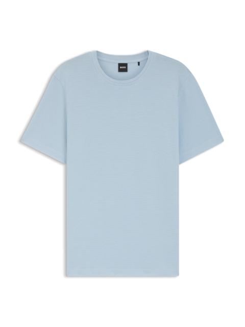 BOSS T-SHIRT WITH BUBBLE-JACQUARD STRUCTURE