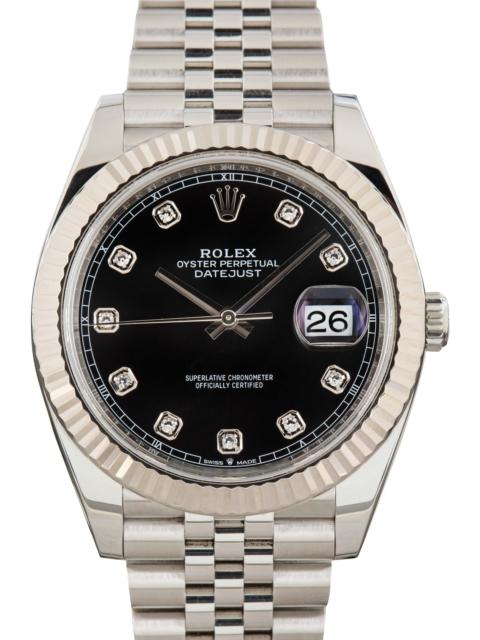 ROLEX Rolex Datejust 41 Steel 126334 Black Diamond Dial