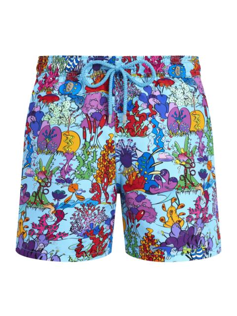 Vilebrequin Vilebrequin Men Swim Shorts Plantes Aquatiques in Blue Topaz at Nordstrom