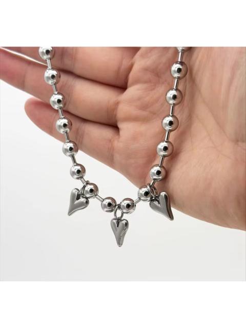 Other Designers Japanese Brand - Heart Ball Chain Necklace