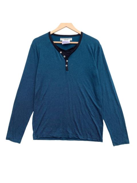 Other Designers Katharine Hamnett London Shirt Long Sleeve Tee Half Button