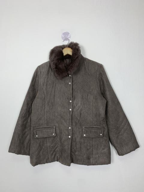 Other Designers Japanese Brand - Vintage LAVANTI Fur Collar Button Up Jacket J0960