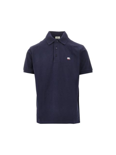 Etro Etro Men Logo Embroidery Piquet Polo Shirt