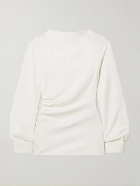 Proenza Schouler Alexis gathered crepe top