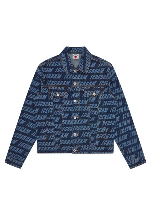 ICECREAM REPEAT LOGO DENIM TRUCKER JACKET