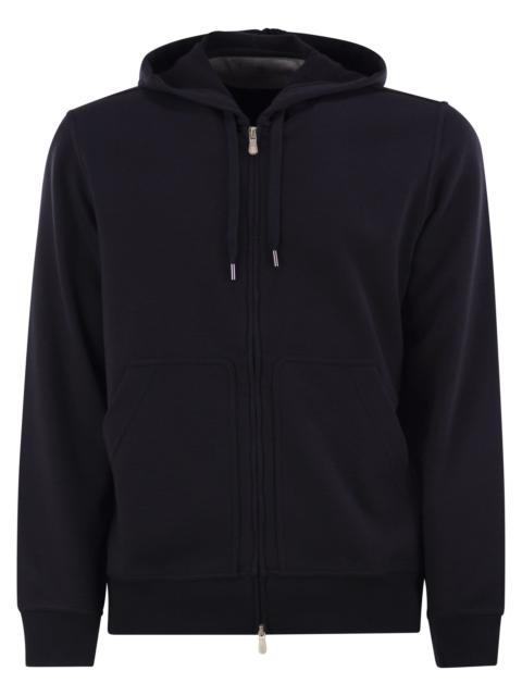 Brunello Cucinelli Brunello Cucinelli Men Cotton Fleece Topwear With Zip And Hood