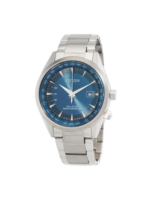 Other Designers Citizen - Citizen Perpetual World Time GMT Eco-Drive Blue Dial Men's Watch CB0270-87L