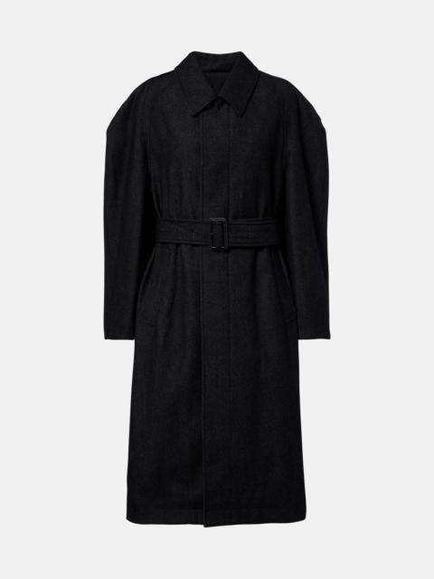 Lemaire Belted wool and cotton twill coat