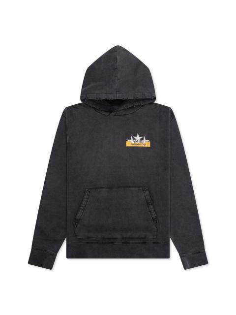 AMIRI VINTAGE CRYSTAL STAR HOODIE - BLACK
