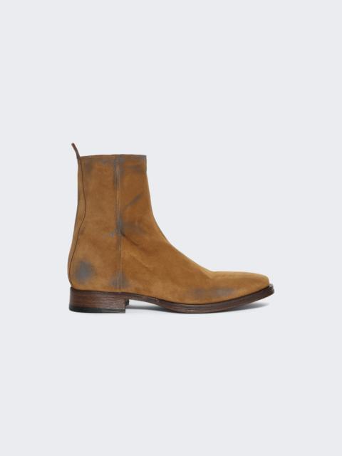 Acne Studios Suede Ankle Boots Sand Beige
