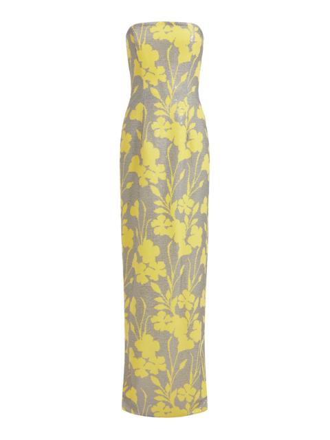 16ARLINGTON Frasia Floral Maxi Dress yellow