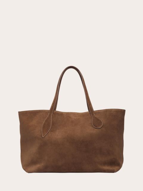 Liffner MEGA SPROUT TOTE CHESTNUT SUEDE