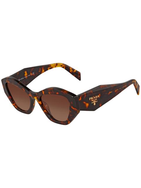 Prada Prada Brown Gradient Irregular Ladies Sunglasses PR 07YS VAU6S1 53