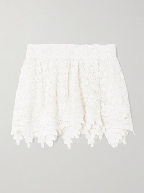 Isabel Marant Hanta Crocheted Cotton Shorts
