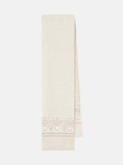 KHAITE Lucerne Fair Isle cashmere scarf