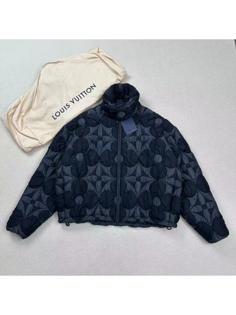 Louis Vuitton Louis Vuitton black floral print cotton coat