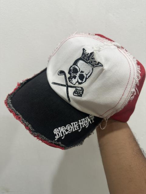 Other Designers Japanese Brand - 🇯🇵VTG Distress Skull Birdie Hunt Trucker Hat