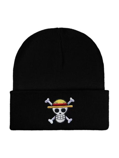 Other Designers Y2K Anime One Piece Skull Pirate Beanies Winter Warm Hat Cute Embroidery Cap Adult Kid
