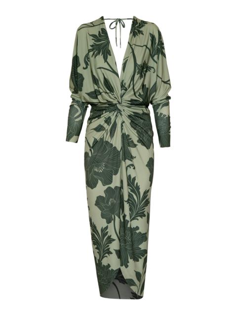 ANDRES OTALORA Nuestro Presente Floral Jersey Maxi Dress print