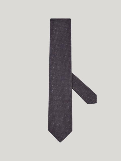 Canali BROWN SILK PATTERNED TIE