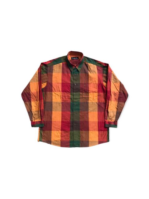 Other Designers Vintage Christian Dior Monsieur Check Plaid Shirts