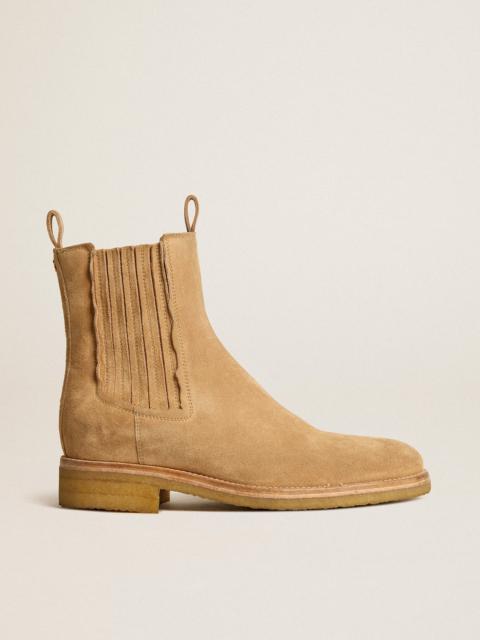 Golden Goose Debbie tobacco suede boots