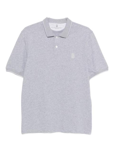 Brunello Cucinelli Brunello Cucinelli Men Logo Cotton Polo Shirt