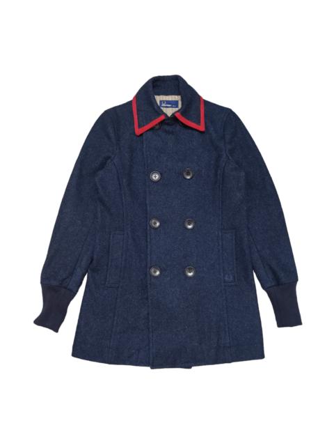 Fred Perry Vintage Fred Perry Heavy Wool Coat Double Breasted