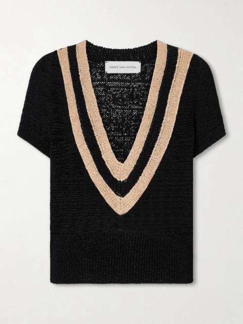 Dries Van Noten Striped Knitted Sweater