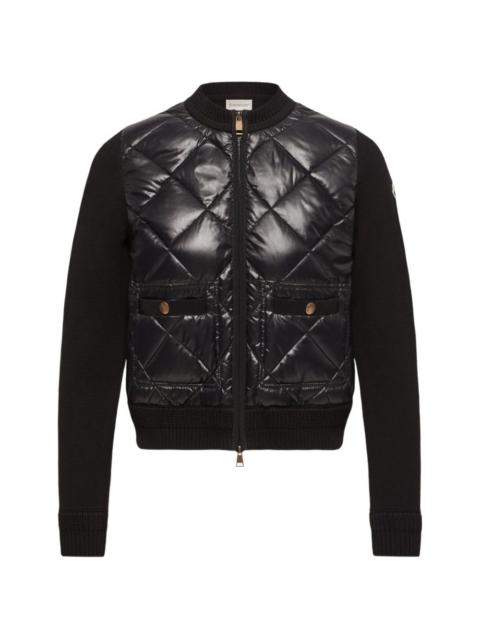 Moncler Moncler Women Wool And Nylon Padded Cardigan