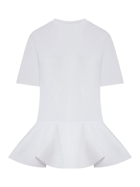 Alaïa Alaia Women Cotton Jersey T-Shirt With Crinoline