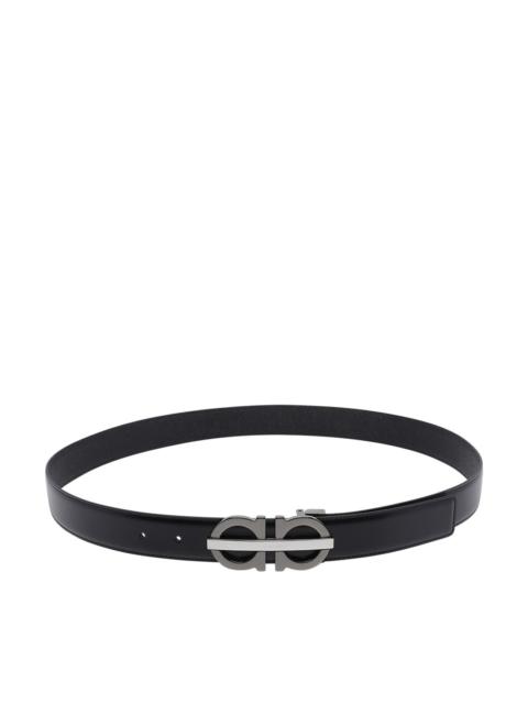 FERRAGAMO Ferragamo Men Reversible And Adjustable Gancini Belt