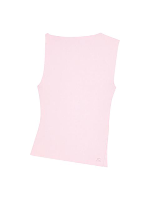 courrèges Oblique Square Interlock Top