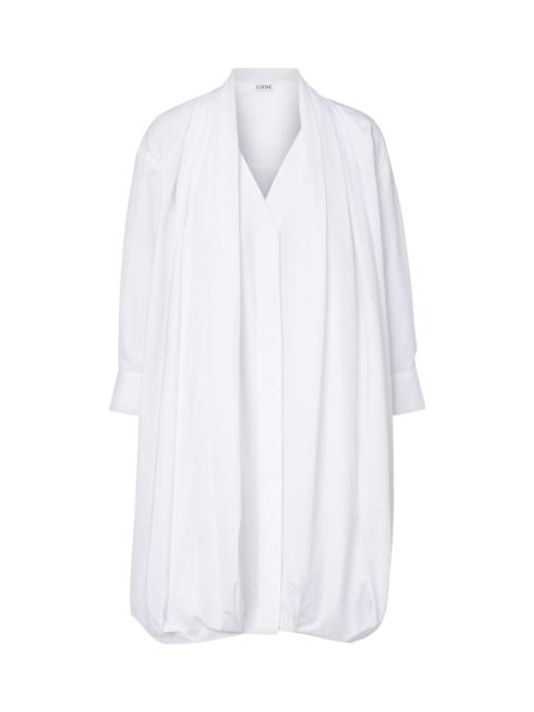 Loewe Draped Cotton Dress