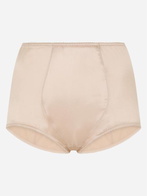Dolce & Gabbana Satin high-waisted panties