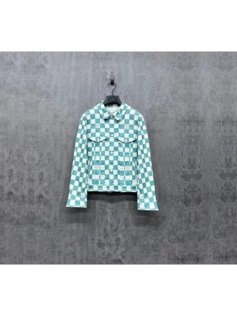 Louis Vuitton Louis Vuitton Damier Logo Denim Jacket