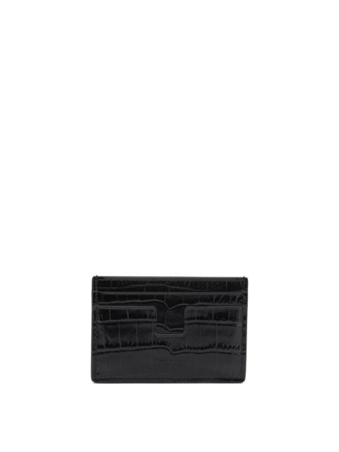TOM FORD Tom Ford Crocodile Effect Card Holder