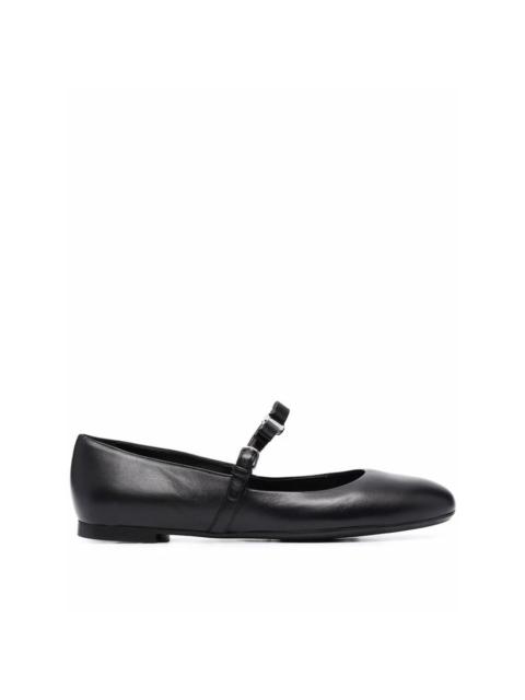 FERRAGAMO Ferragamo Womens Black Ballerinas Flats