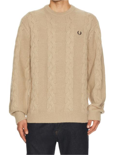 Fred Perry Chunky Cable Knit Jumper
