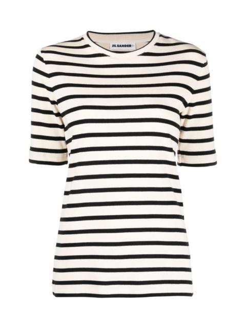 Jil Sander Striped cotton t-shirt