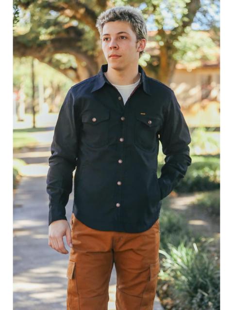 Iron Heart 8OZ MILITARY WHIPCORD CPO SHIRT - BLACK IHSH-425-BLK