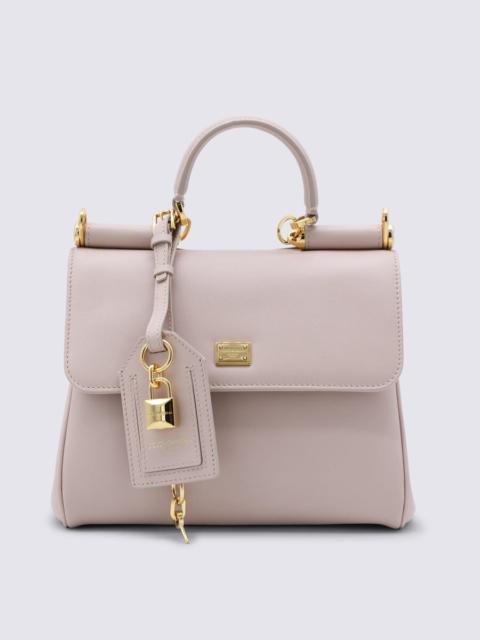 Dolce & Gabbana Dolce & Gabbana Nude Leather My Sicily Medium Top Handle Bag