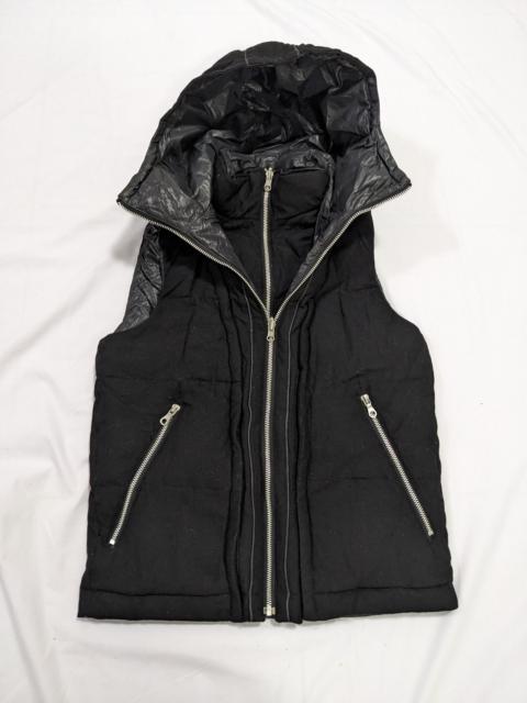 Other Designers Avant Garde - PPFM Down Vest Hooded Jacket Reversible Black