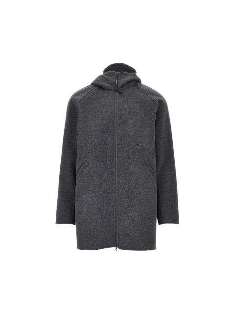 Aspesi Aspesi Double Wool Coat Grey Men
