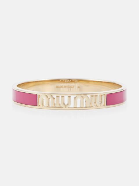 Miu Miu Logo enameled bracelet