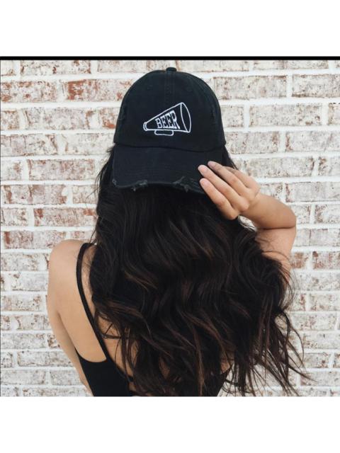 Other Designers JAWBREAKING - Beer Megaphone Distressed Embroidered Hat